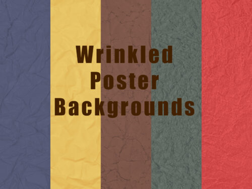 5 Wrinkled Poster Backgrounds