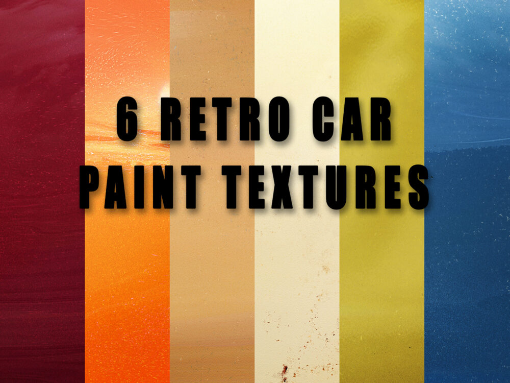 6 Retro Car Paint Textures