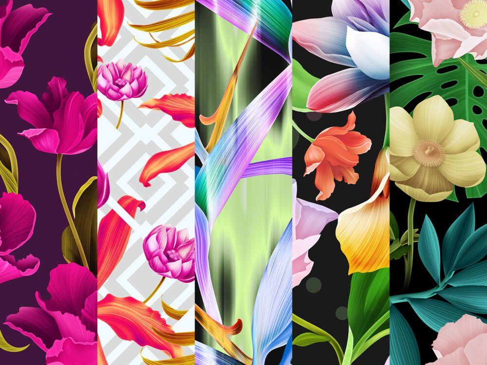 6 Seamless Floral Patterns