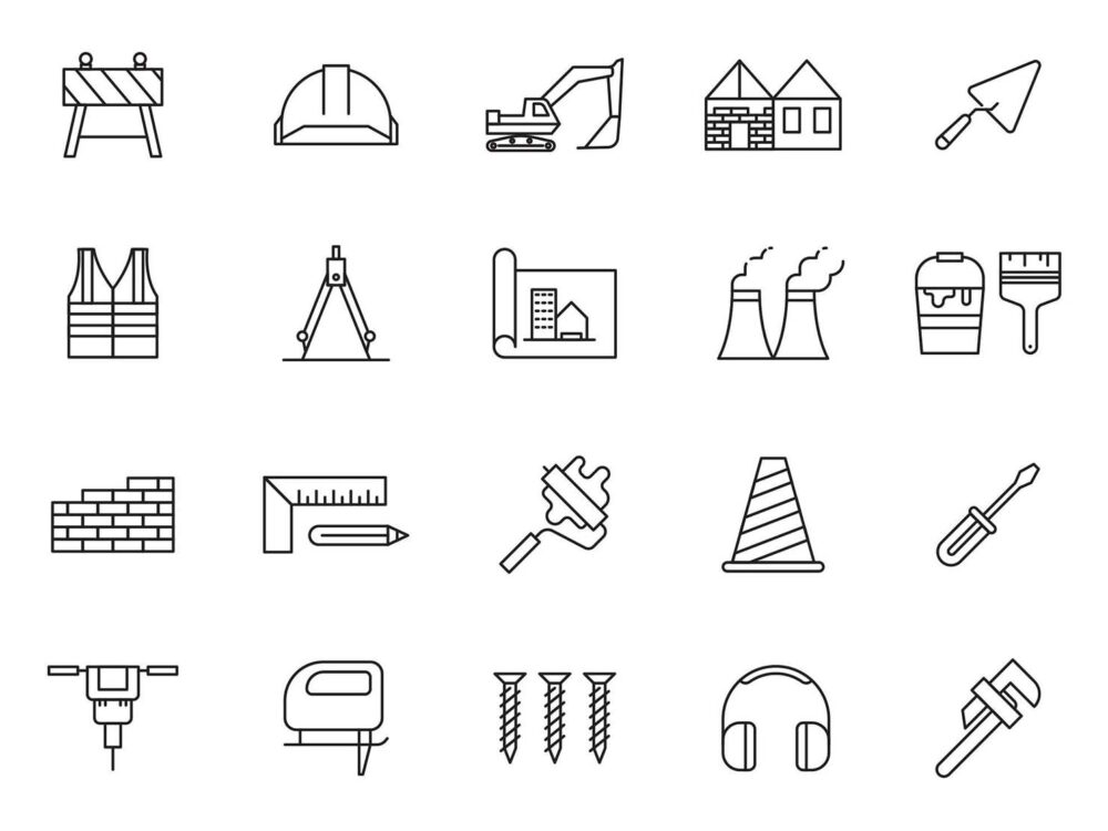 80 Free Constructions Vector Icons