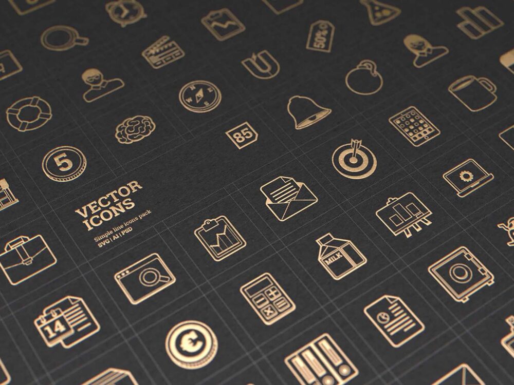85 Free Marketing Vector Line Icons
