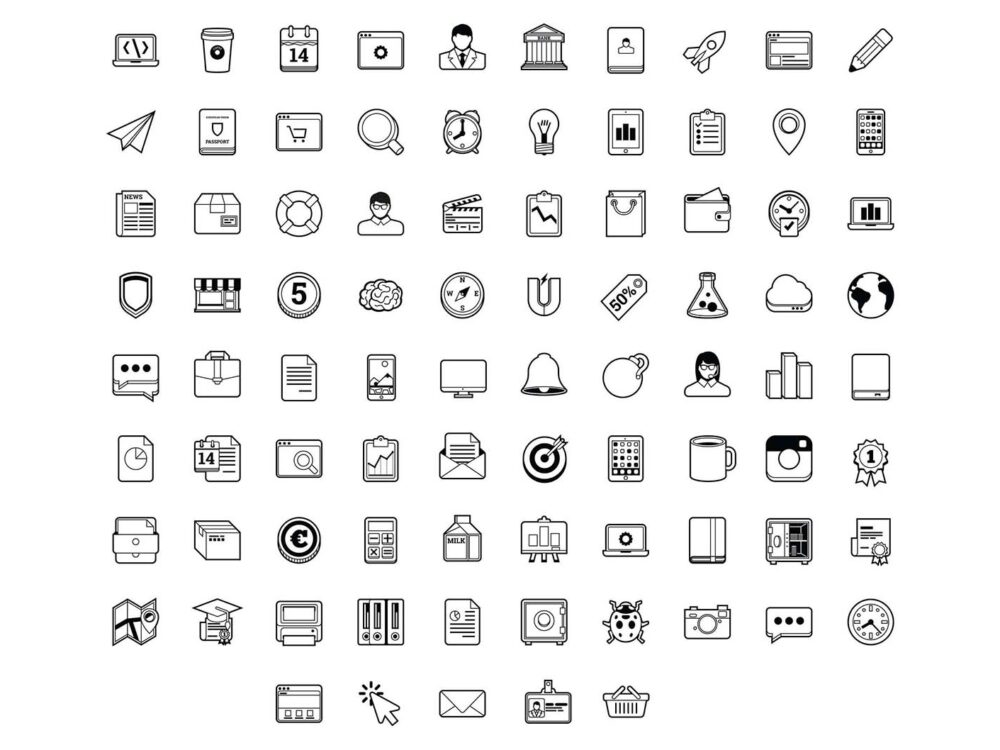 85 Free Marketing Vector Line Icons