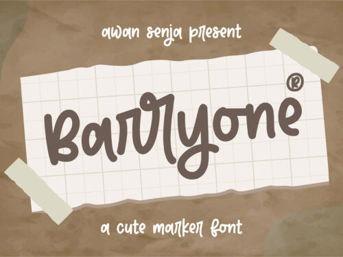 Barryone Free Font
