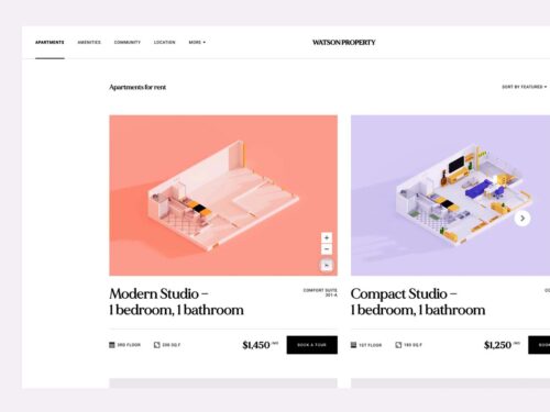 Browsing Apartments Website Template