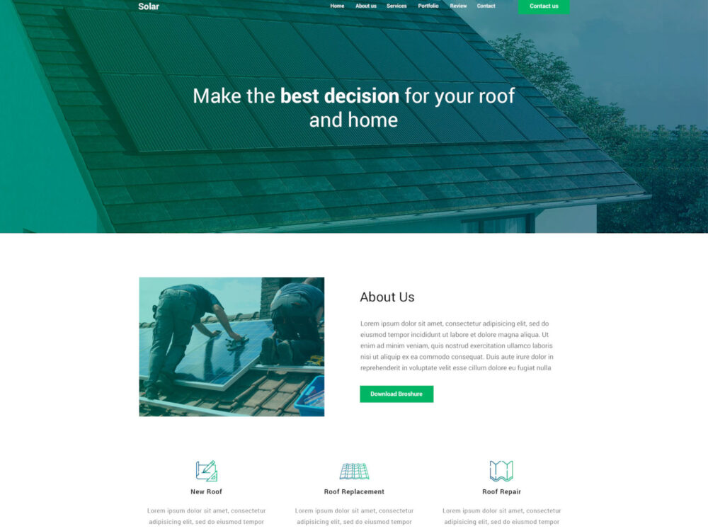Builder: Landing Page PSD Template