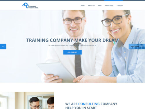 Company Consulting Free PSD Template