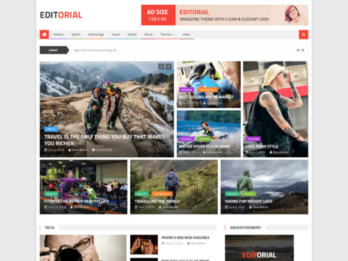 Editorial WordPress Theme