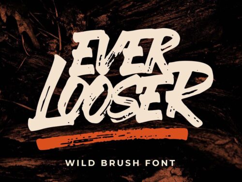 Ever Looser Wild Brush Font