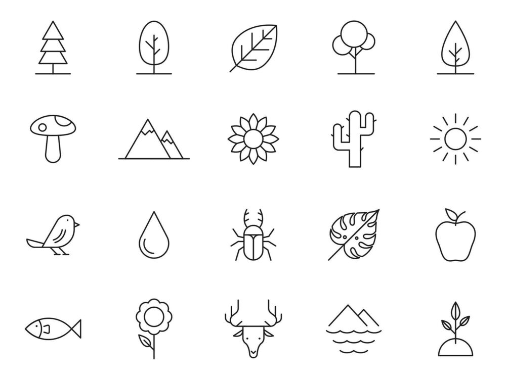 Free 20 Nature Vector Icons