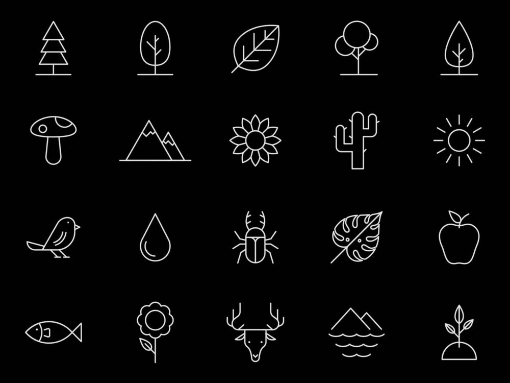 Free 20 Nature Vector Icons
