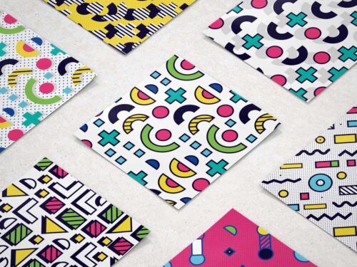 Free 8-Bit Memphis Patterns Pack