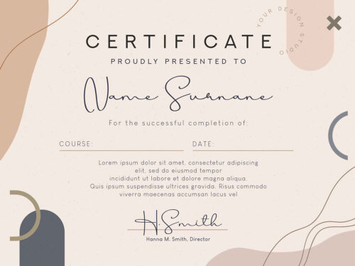 Free Certificate Diploma Template