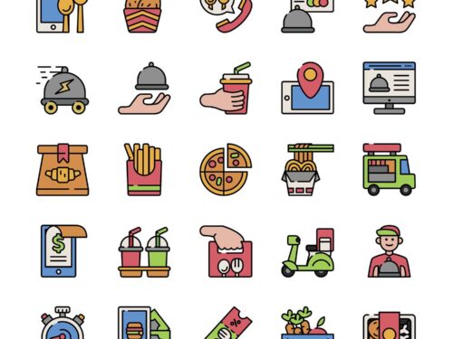 Free Food Delivery Icons