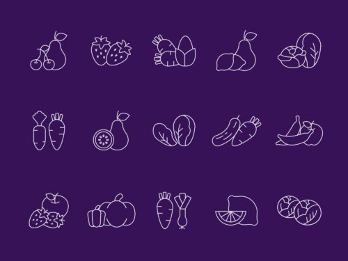 Free Fruit and Vegetables Vector Icons