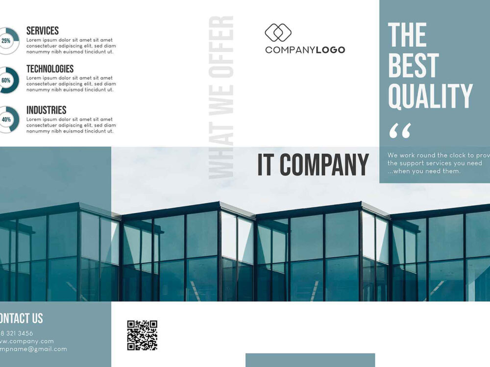 Free IT Company Brochure Template