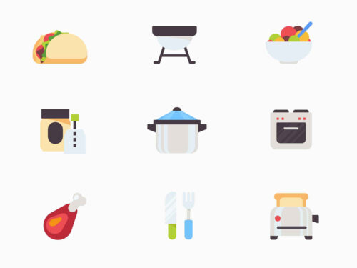 Free Kitchen-Food Vector Icons