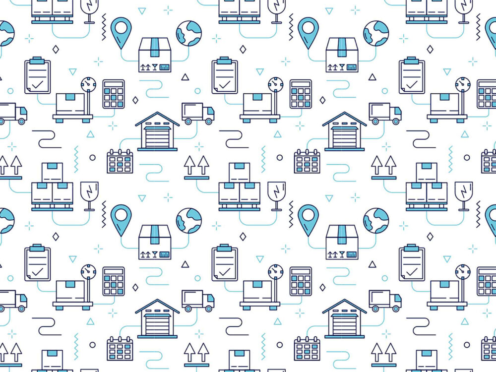 Free Logistics Seamless Vector Pattern