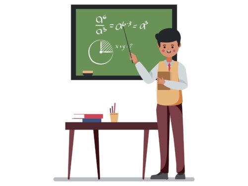 Free Male Teacher Vector Illustration