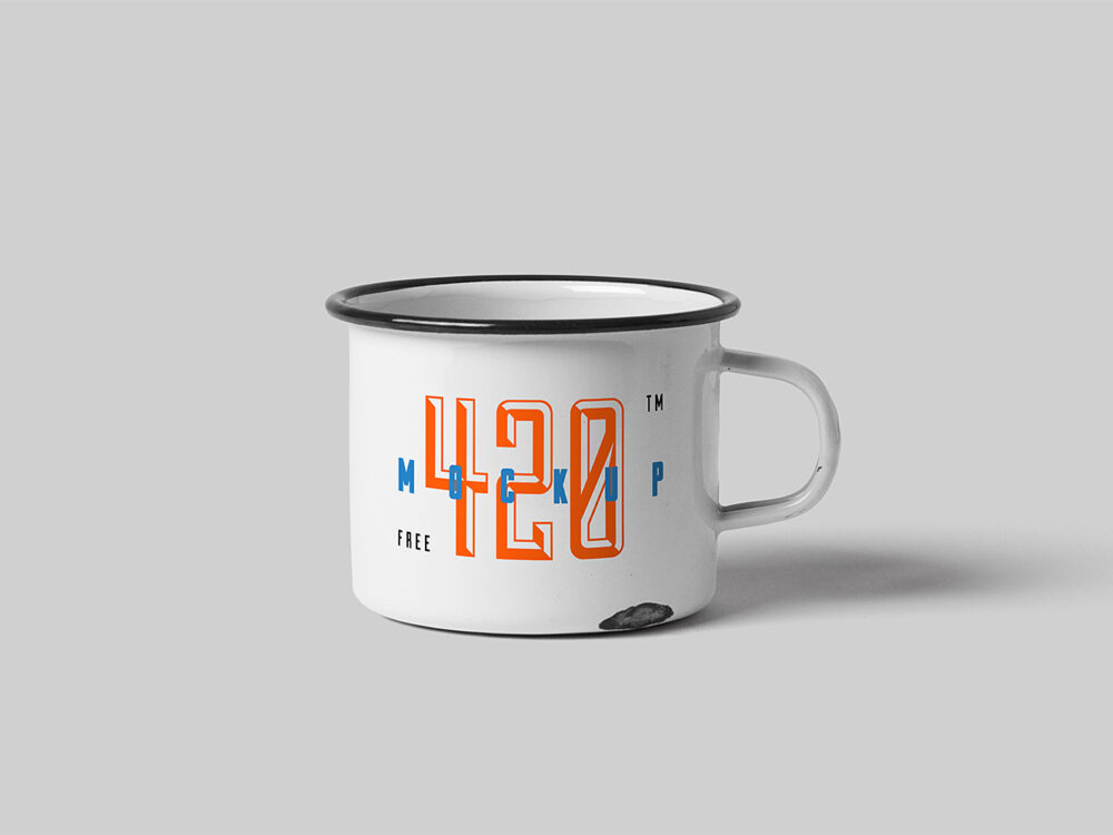 Free Metal Mug Mockup