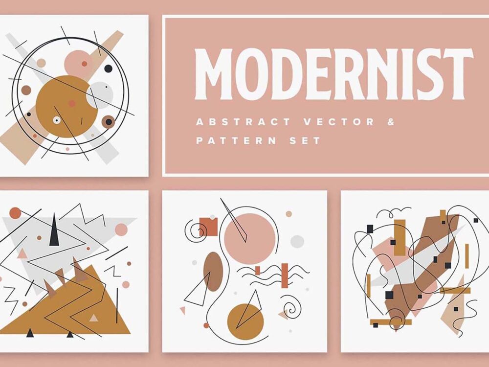Free Modernist Abstract Vector Patterns
