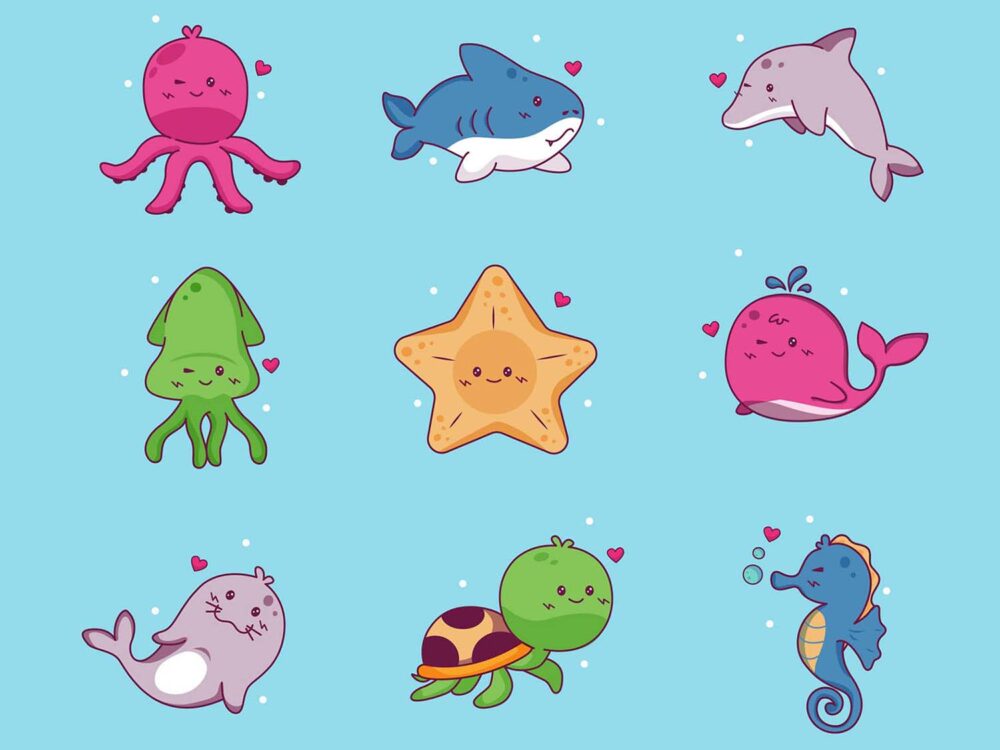 Free Sealife Vector Icons