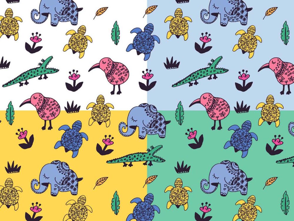 Free Seamless Animals Patterns