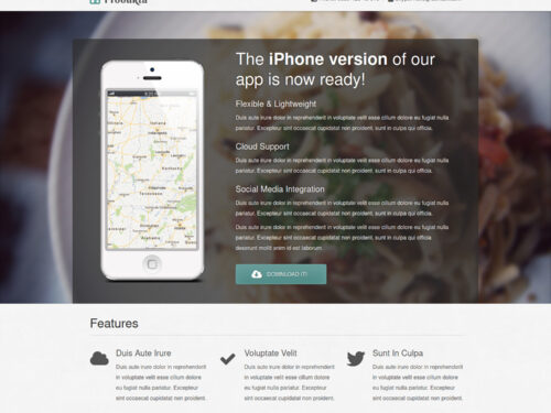 Free Template Produkta: 4 HTML Templates in One