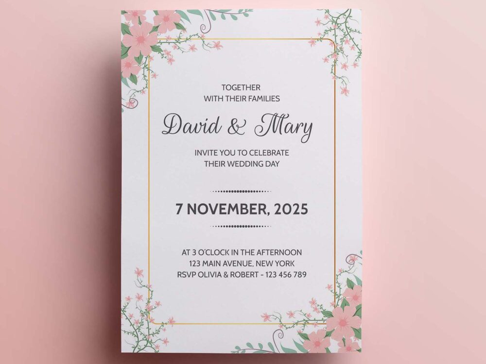Free Wedding Invitation Template