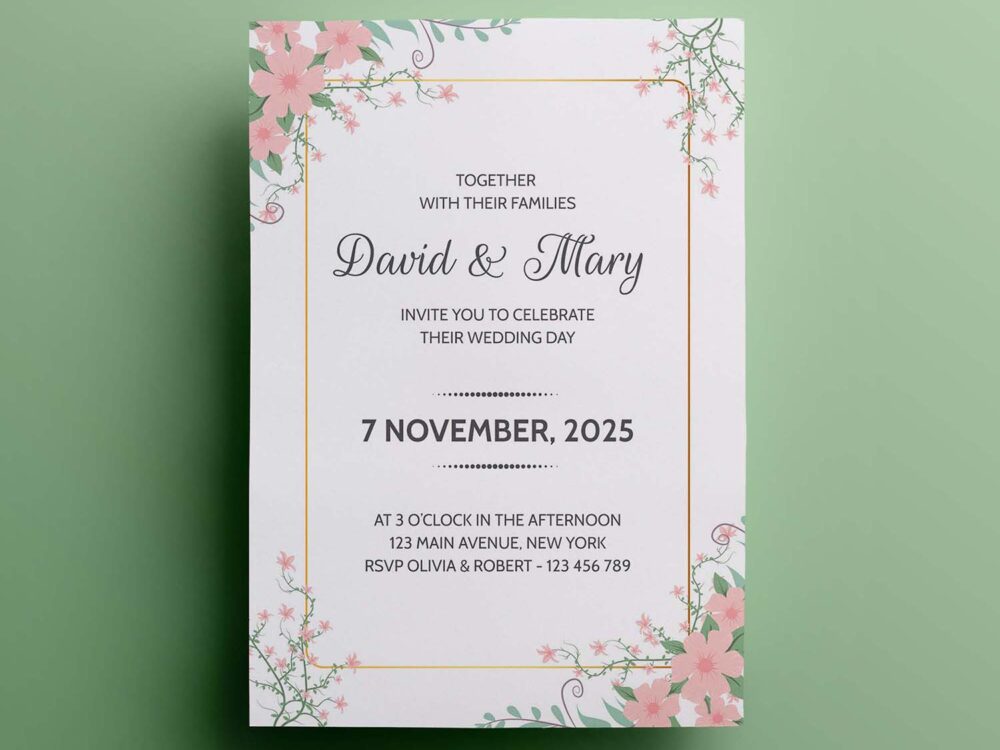 Free Wedding Invitation Template
