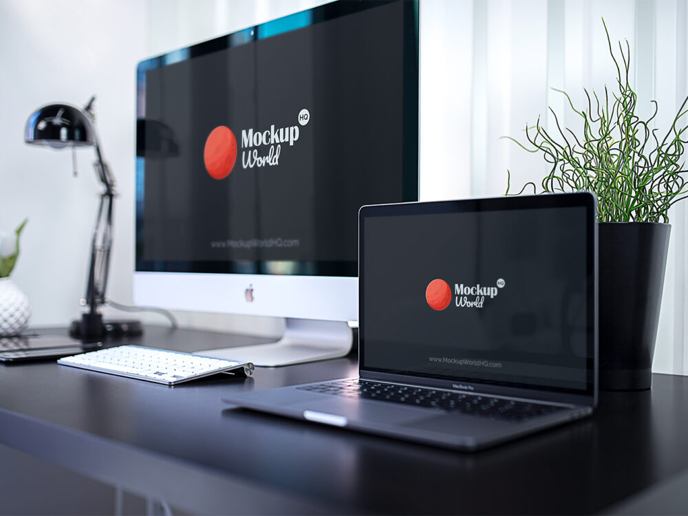 Free iMac and MacBook Pro Mockups