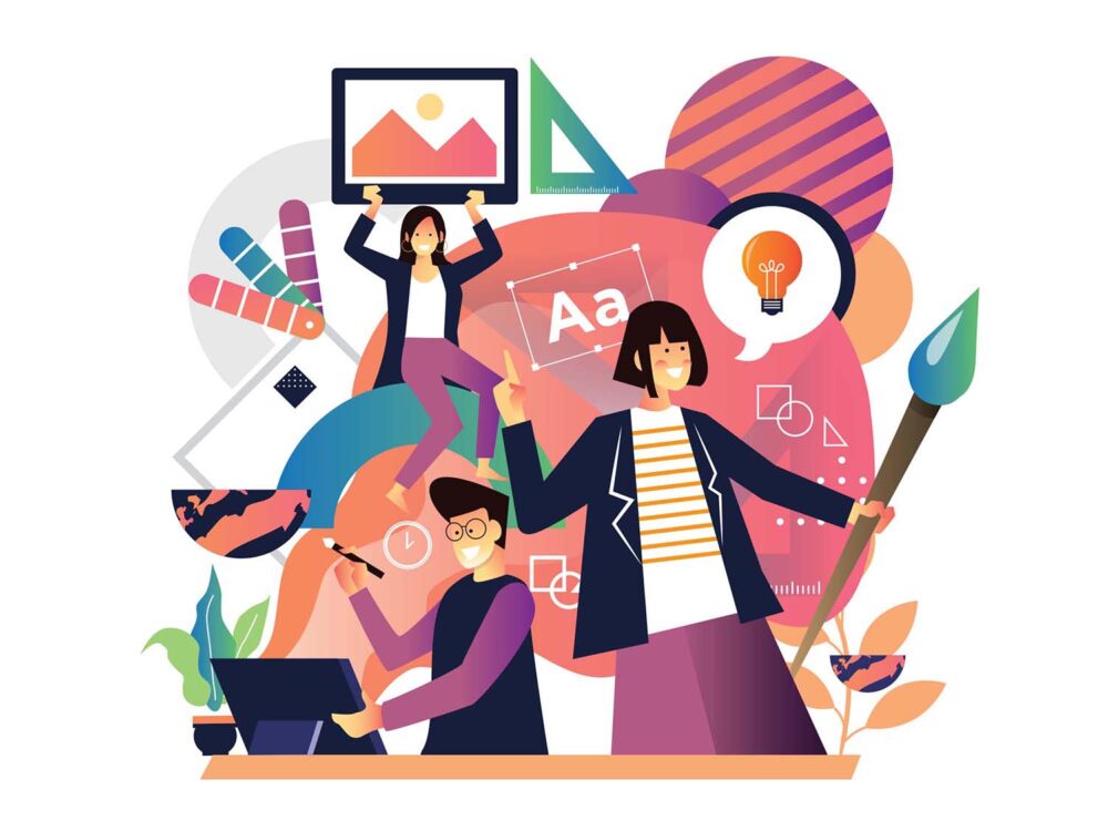 Graphic Design Vector Illustration