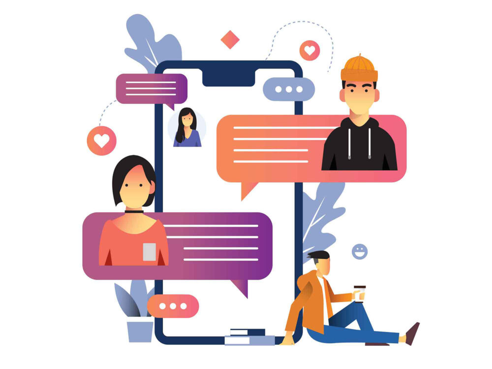 Group Chat Illustration