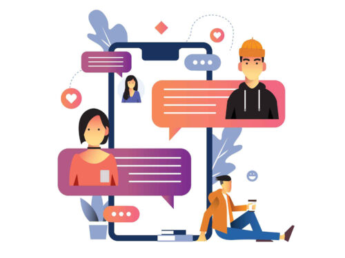 Group Chat Illustration