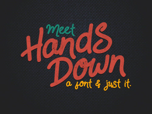 Hands-Down Free Typeface