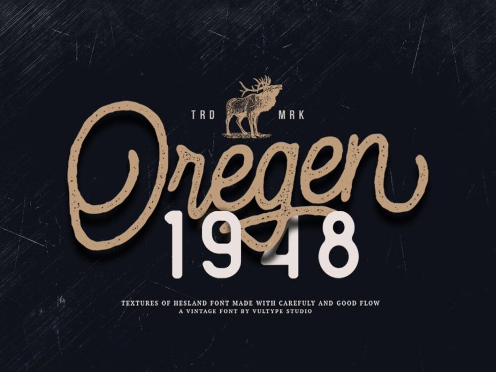 Hesland Vintage Script Font