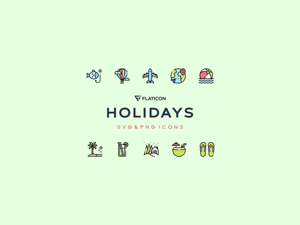 Holidays Vector Icons
