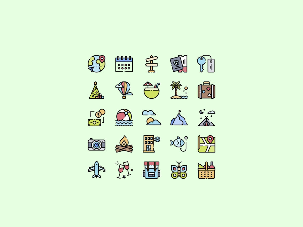 Holidays Vector Icons