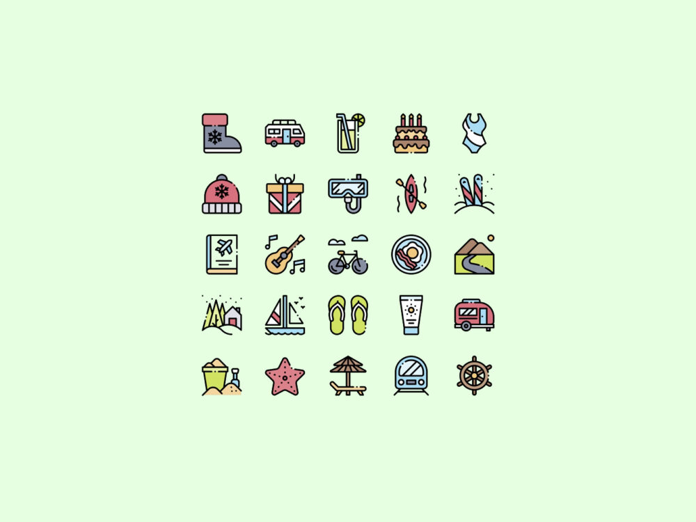 Holidays Vector Icons