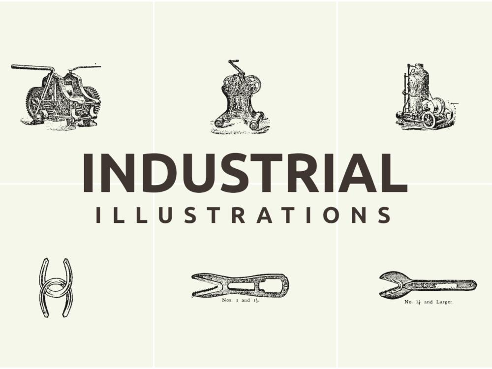Industrial Vector Illustrations Set