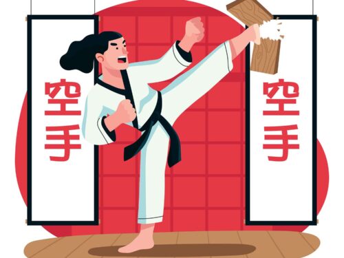 Karate Vector Illustration