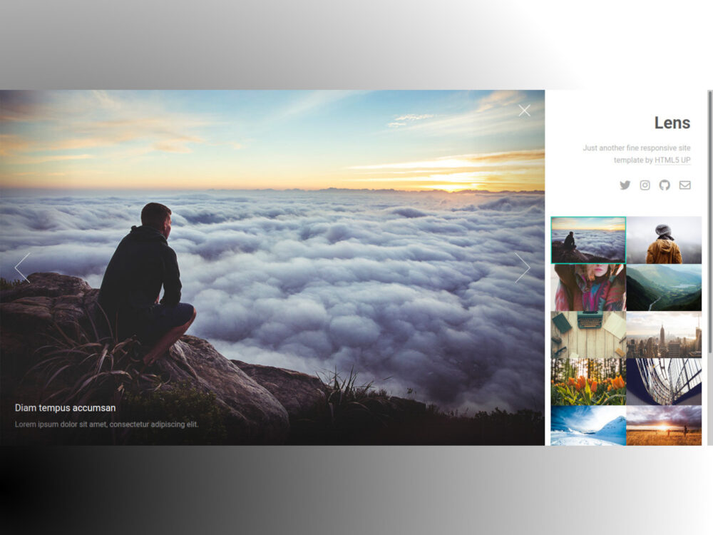 Lens - Free HTML5 Template