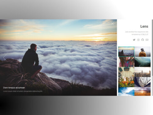Lens - Free HTML5 Template