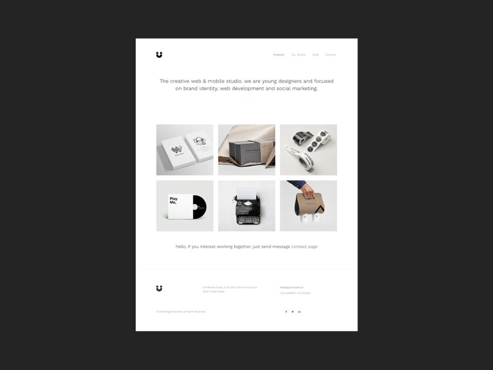 Magnet Portfolio Template