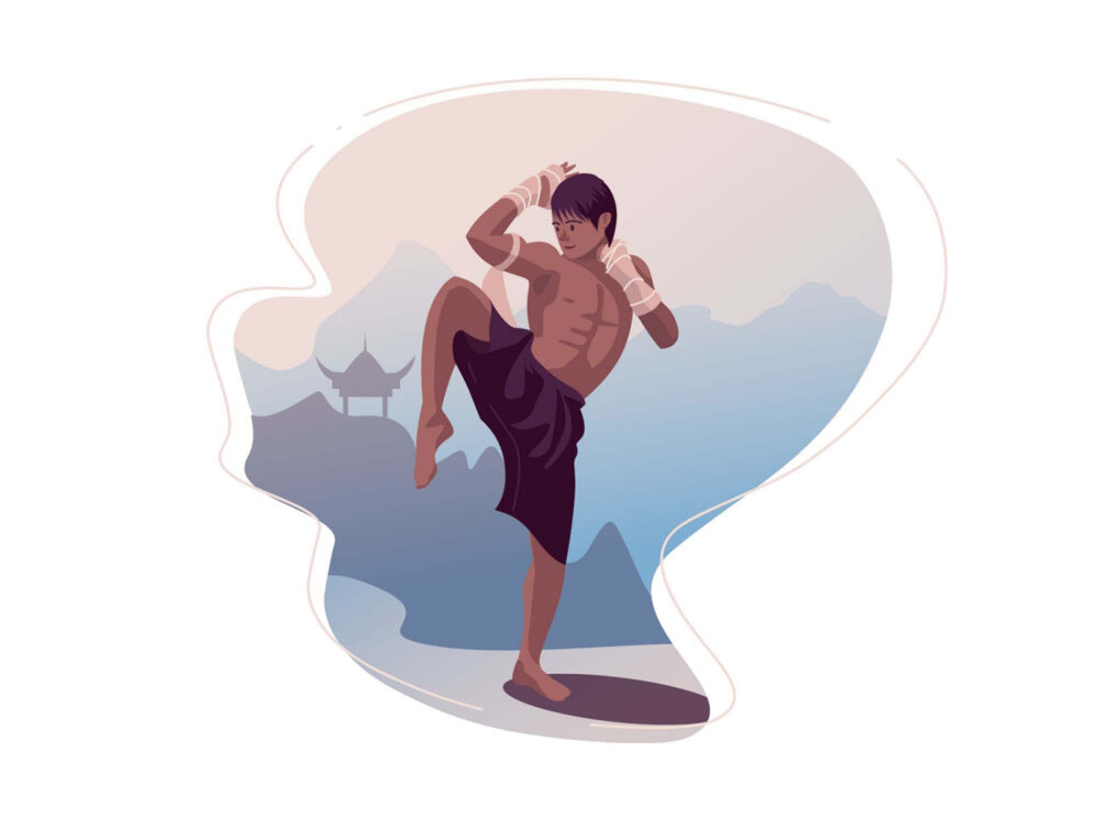 Muay Thai Fighter lllustration (AI)