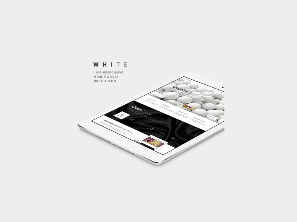 White: One-Page HTML Theme