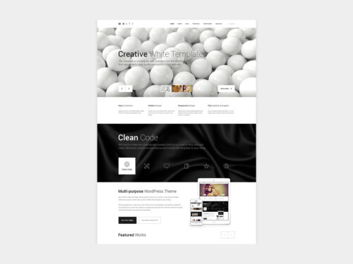 White: One-Page HTML Theme