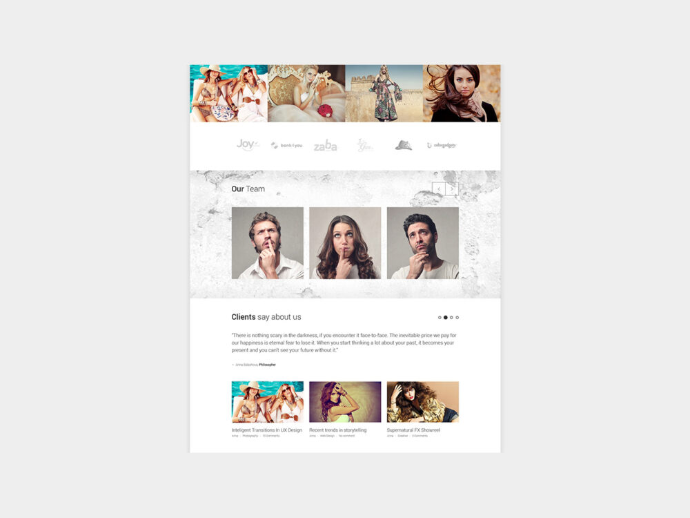 White: One-Page HTML Theme