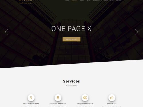 One Page X WordPress Theme