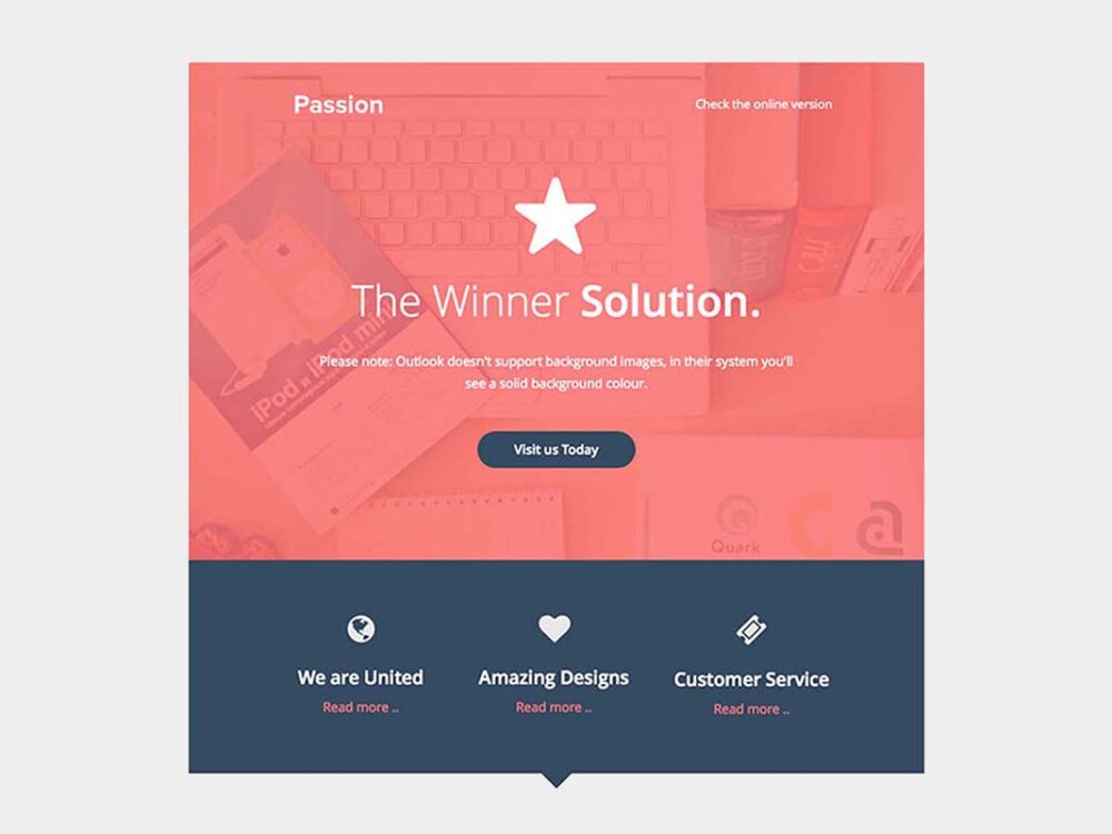 Passion Free Email Template