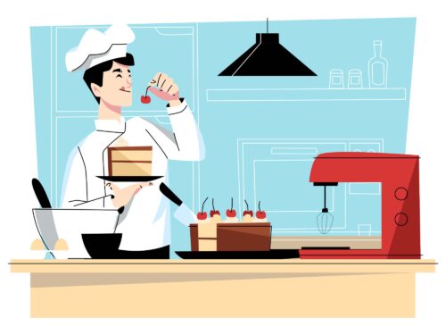 Pastry Vector Illustration